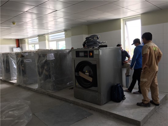 Hand over Industrial laundry machines at Kien Giang General Hospital