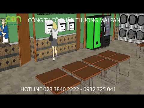 Thiết kế nhà giặt công nghiệp tự phục vụ