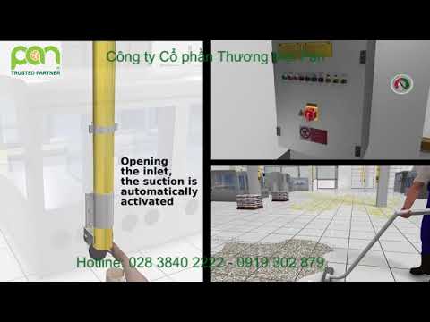 Mô tả hoạt động máy hút bụi trung tâm
