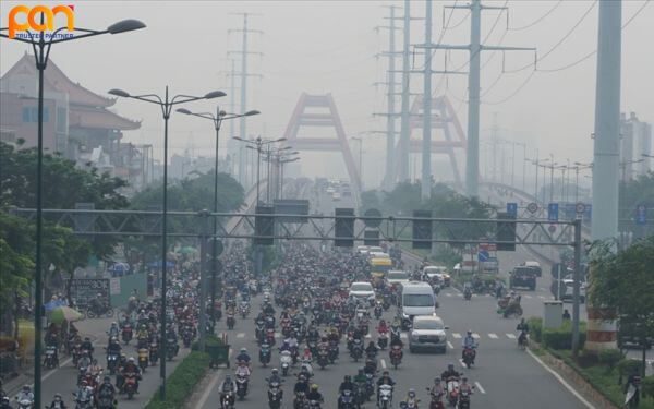 Cảnh báo mức độ ô nhiễm không khí ở TPHCM hiện nay