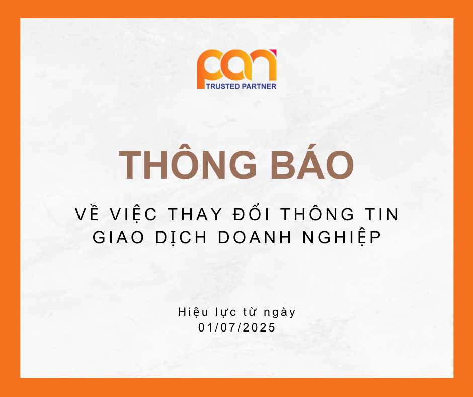 [Thông báo] Thay đổi địa chỉ giao dịch theo quy định về địa giới hành chính mới