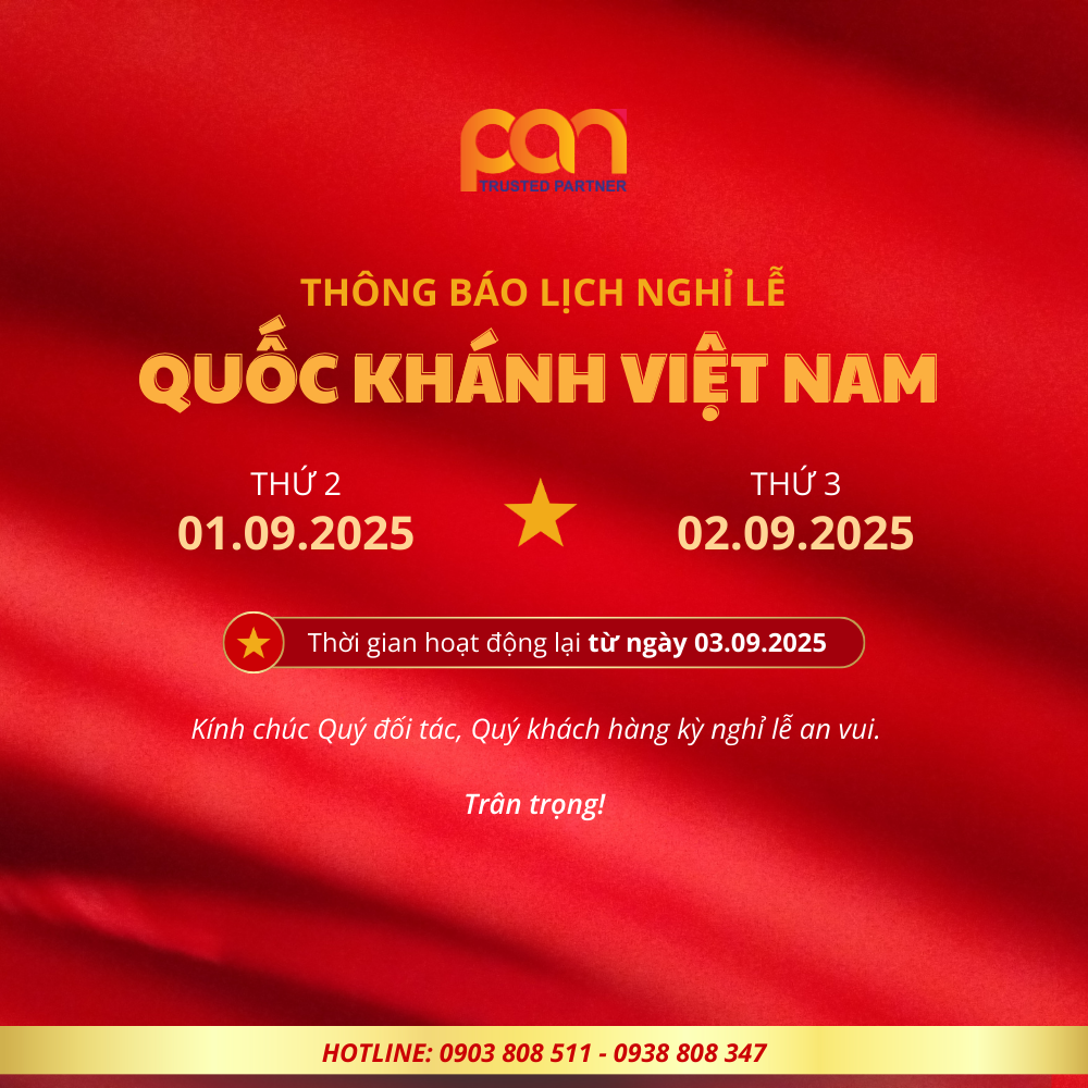 Thông báo - Lịch nghỉ lễ kỷ niệm 80 năm Quốc Khánh nước Việt Nam