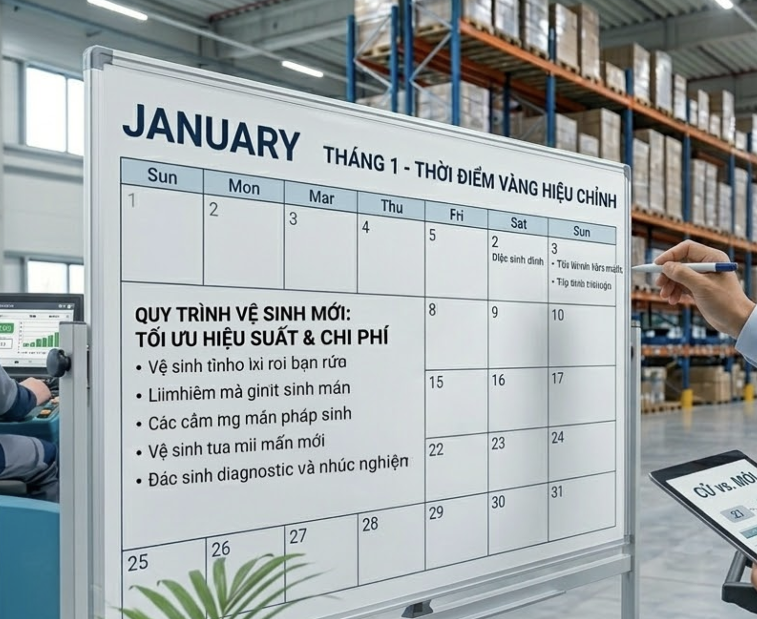 Vì sao tháng 1 là thời điểm vàng để hiệu chỉnh lại quy trình vệ sinh?