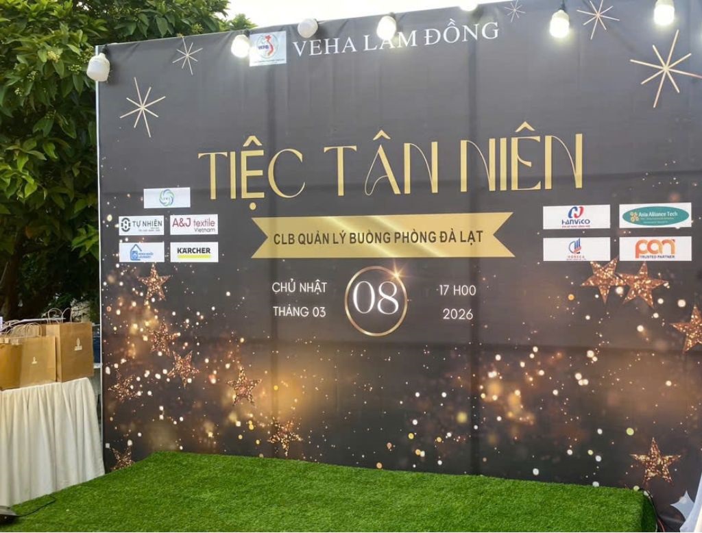 Pan Trading JSC tài trợ Tiệc Tân Niên CLB Quản lý Buồng phòng Đà Lạt – VEHA Lâm Đồng