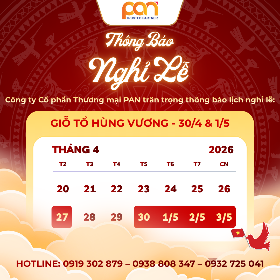Thông Báo - Lịch Nghỉ Lễ Giỗ Tổ Hùng Vương, Ngày Thống Nhất Đất Nước & Quốc tế Lao động